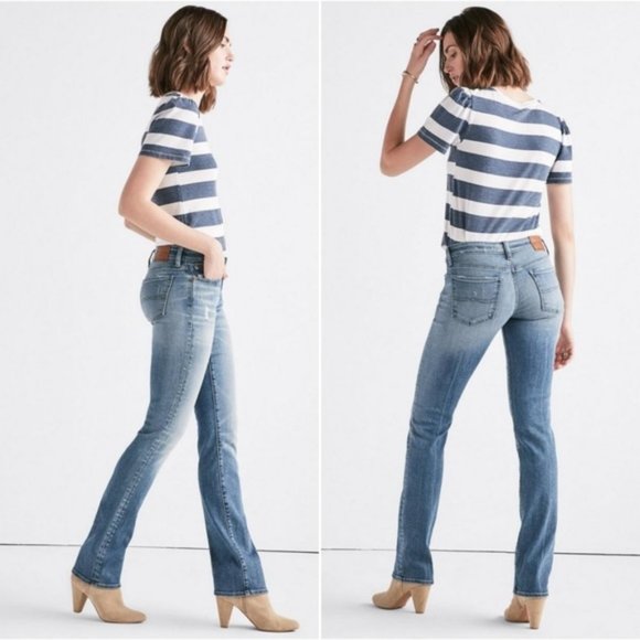 Lucky Brand Denim - Lucky Brand Sweet Straight Jeans Distressed 10/30
